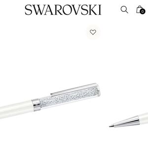 NEW AUTHENTIC GENUINE SWAROVSKI WHITE BALLPOINT PEN